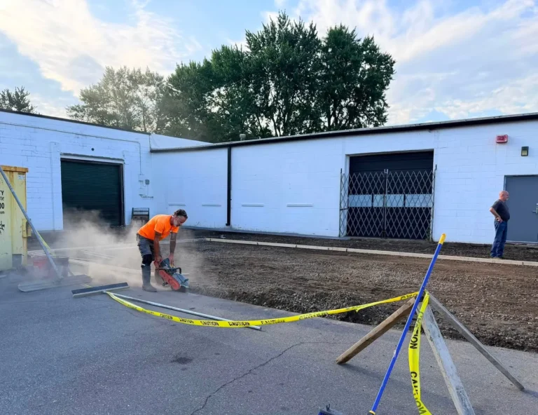 Commercial concrete saw cutting and slab prep in Ann Arbor, Michigan